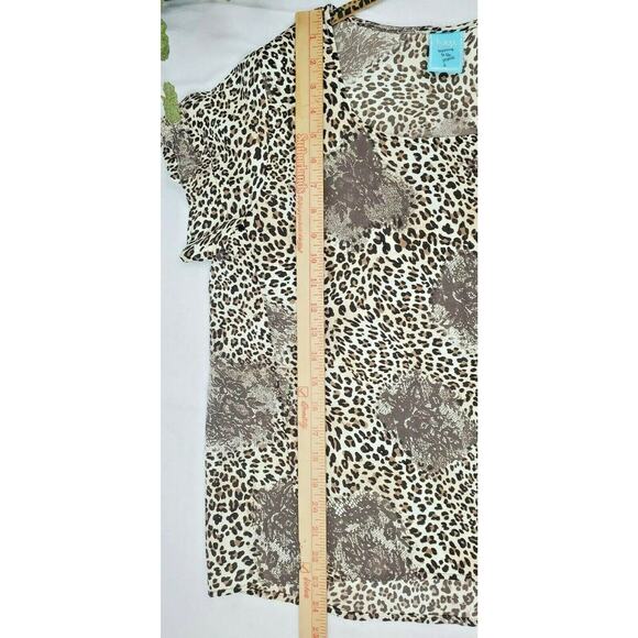 Y2k Hip Happening in the Present Top Size L Animal Leopard Jungle Print Shirt - Picture 4 of 5